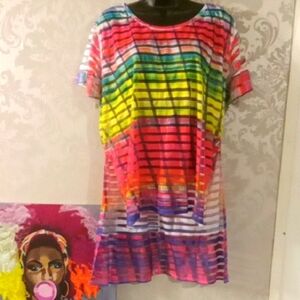 Topia Yellow and Green Blouse Vibrant and Stylish